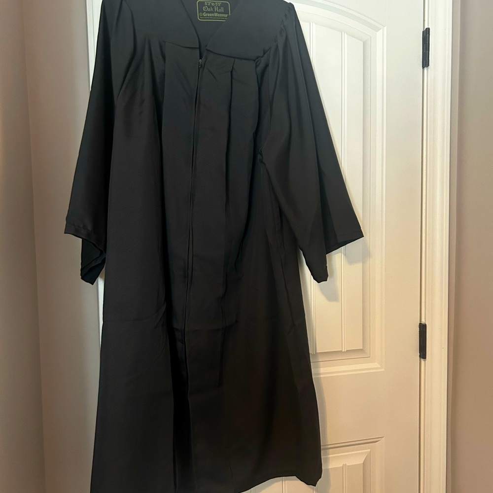 Black Graduation Gown with Cap